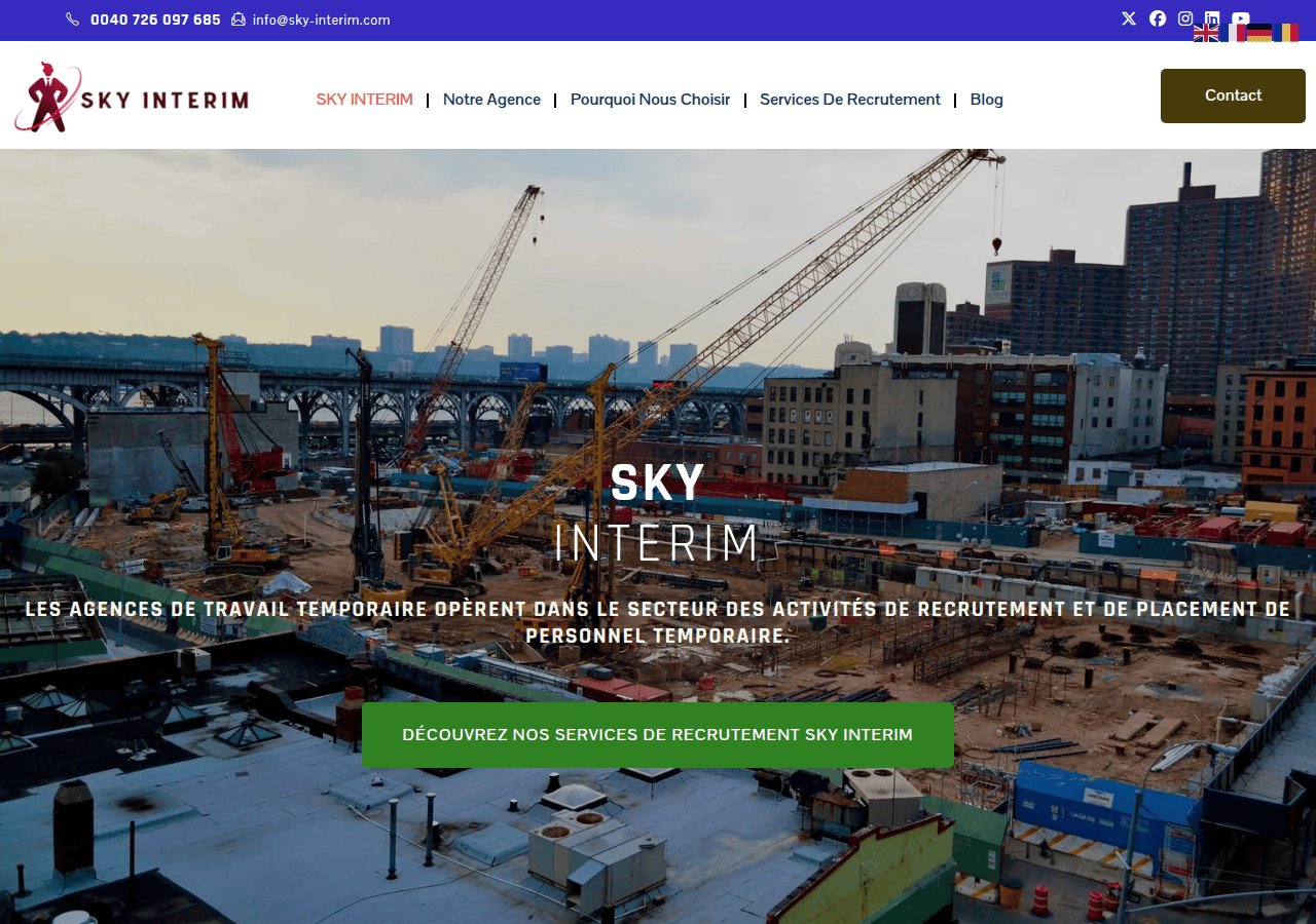 Screenshot of sky-interim.com