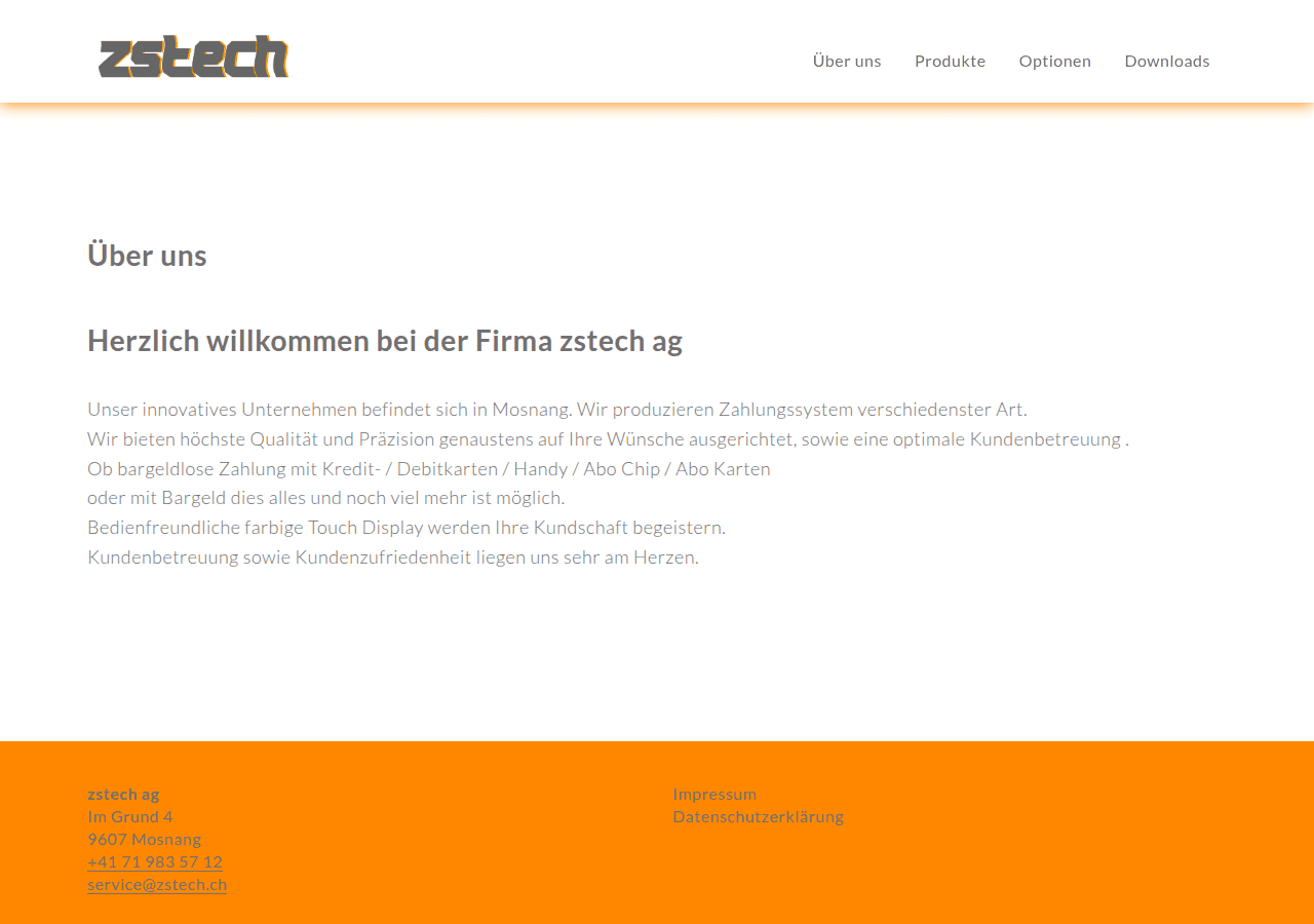 Screenshot of zstech.ch