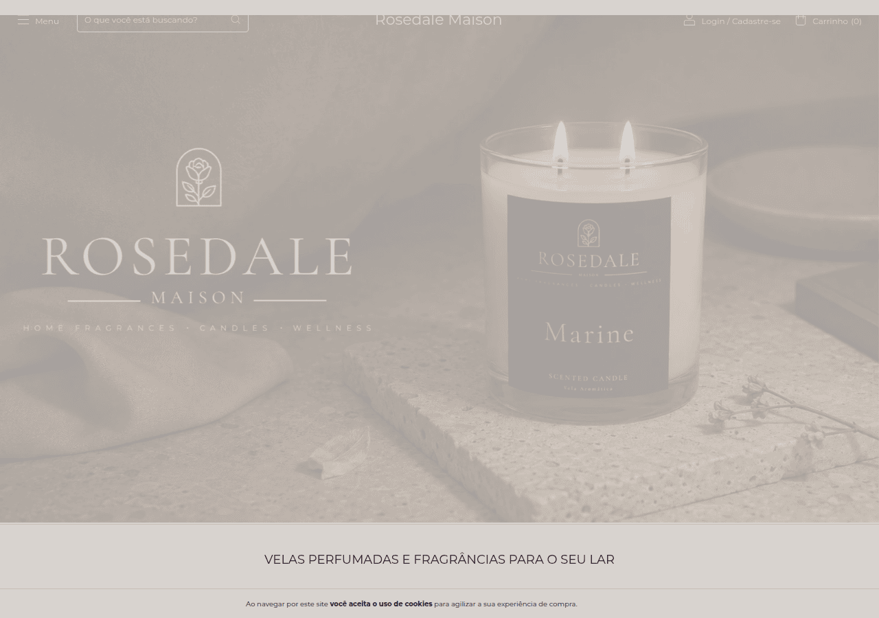 Screenshot of rosedalemaison.com.br