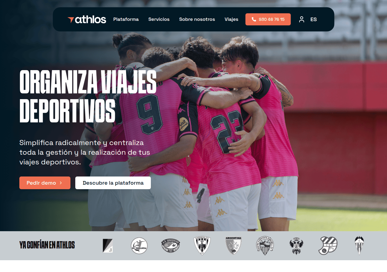 Screenshot of athlostravel.com