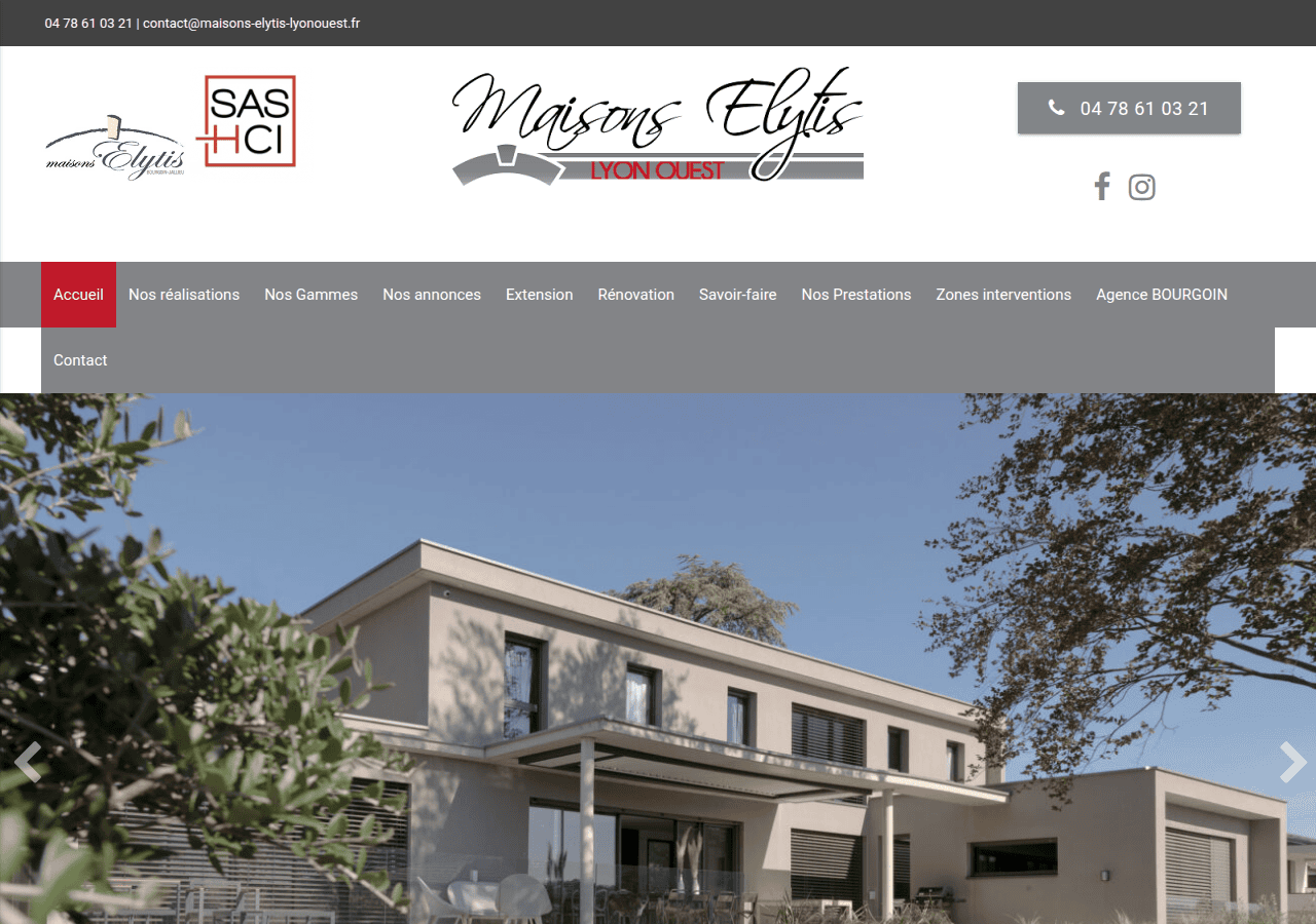 Screenshot of maisons-elytis-lyonouest.fr