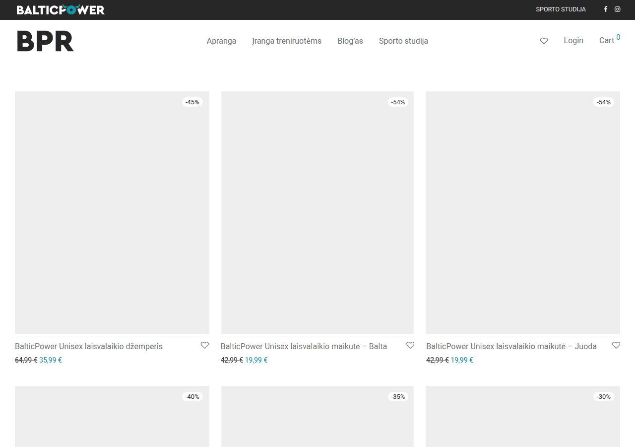 Screenshot of bprsport.com