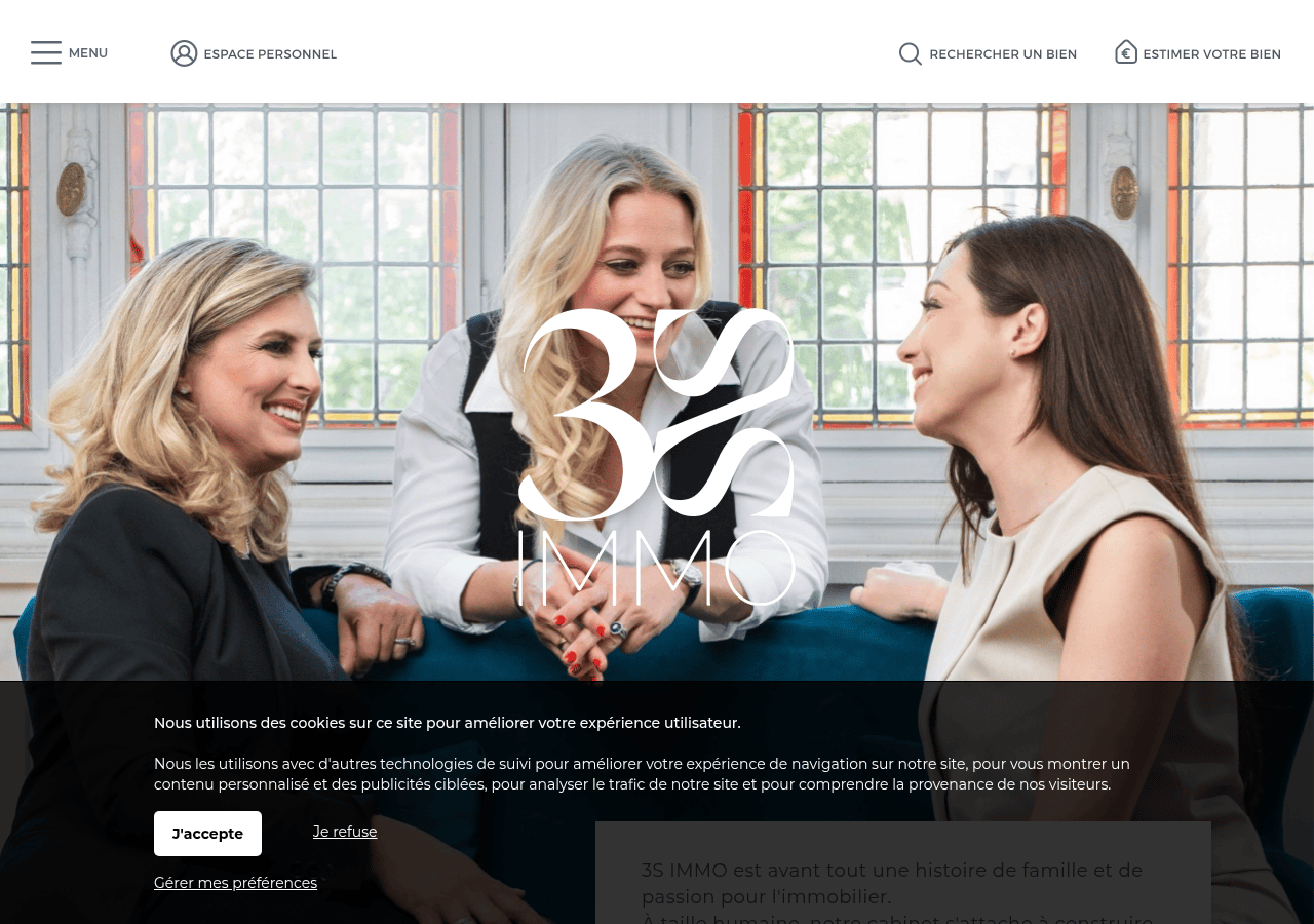 Screenshot of 3s-immo.com