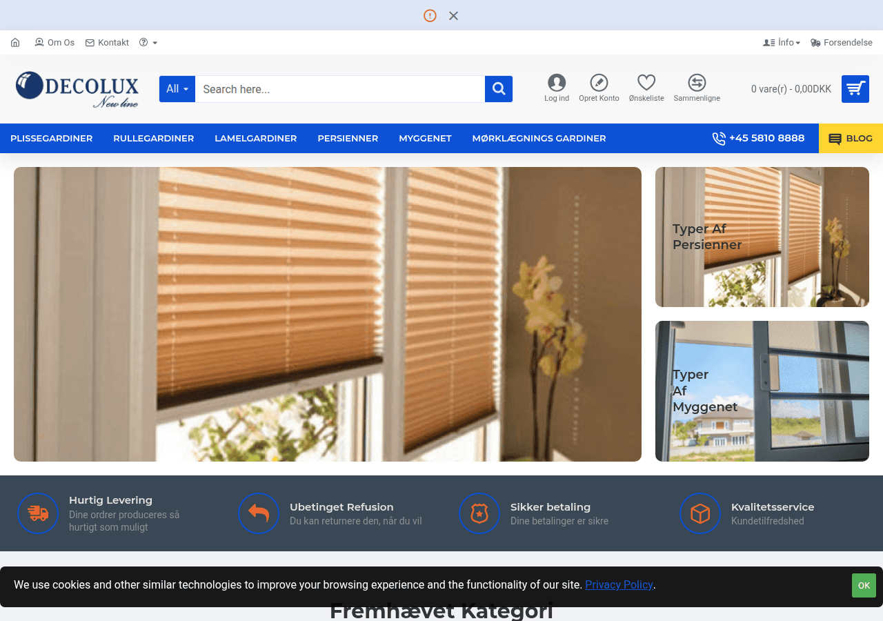 Screenshot of billigegardin.dk