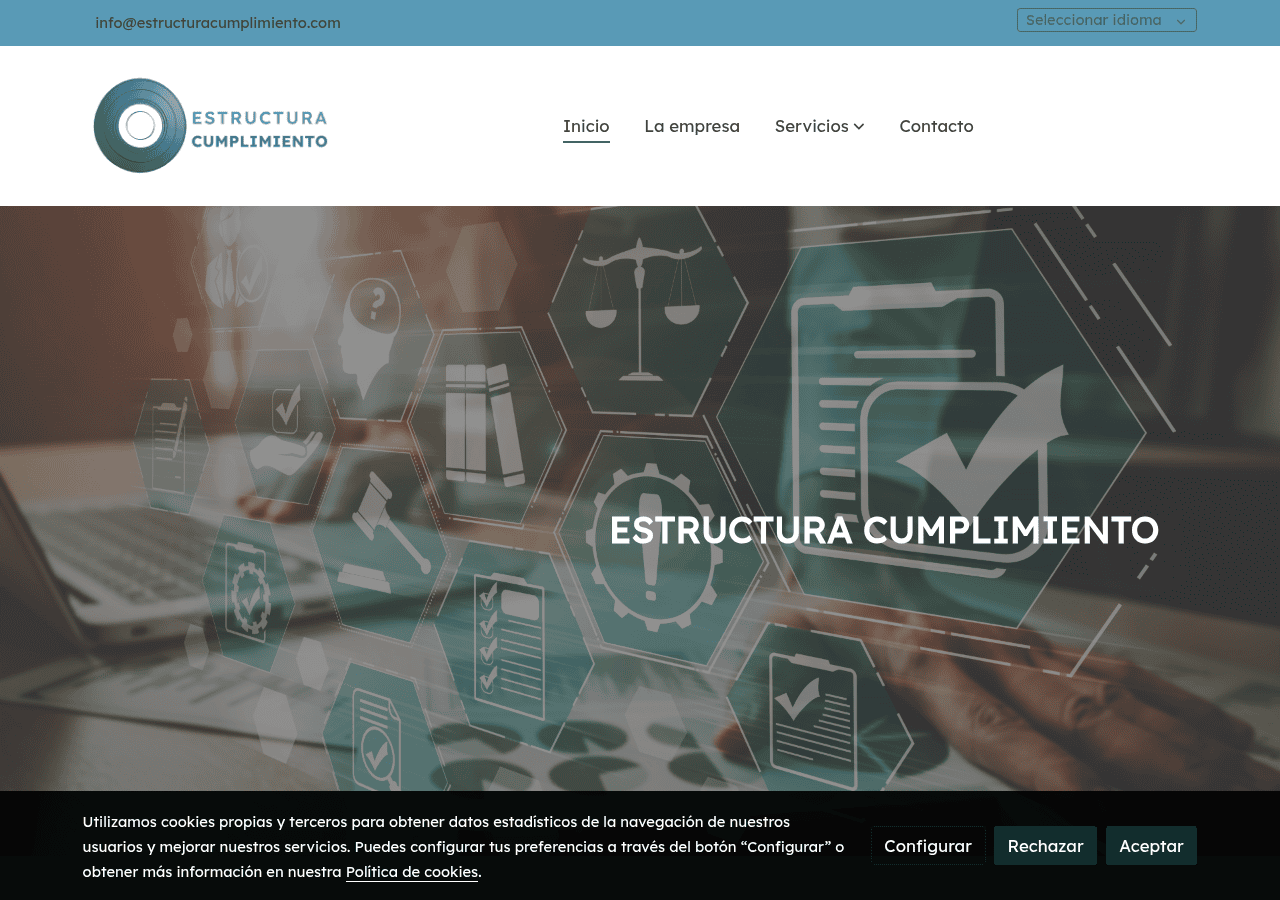 Screenshot of estructuracumplimiento.com