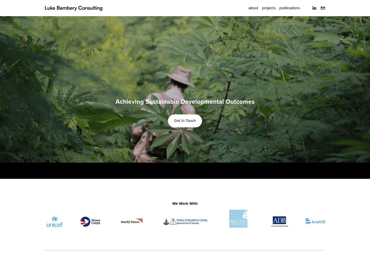 Screenshot of lukebamberyconsulting.com