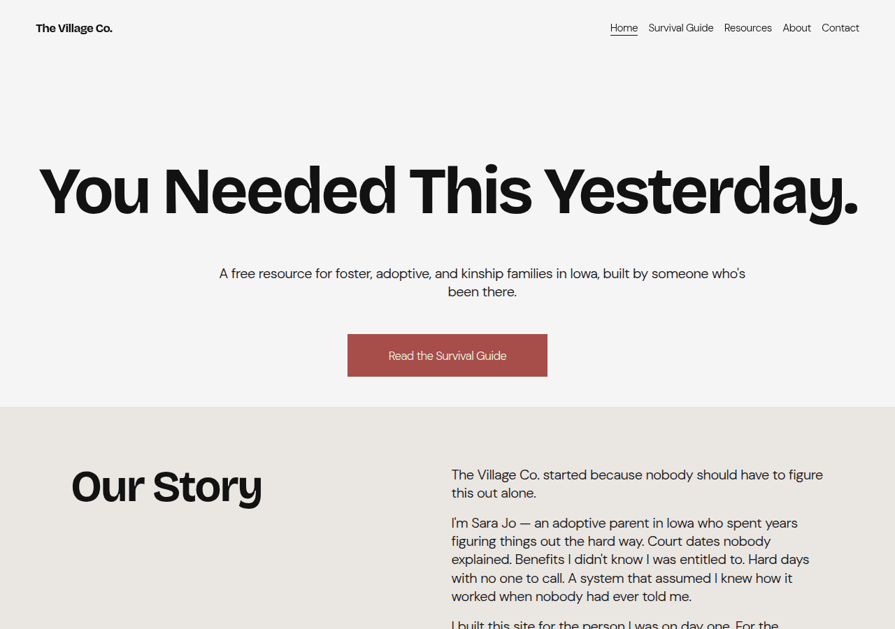 Screenshot of findyourvillage.org