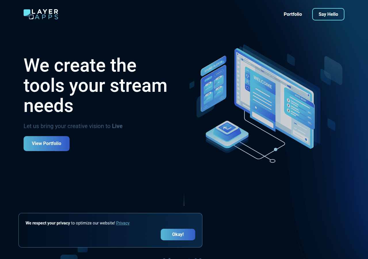 Screenshot of layerapps.com