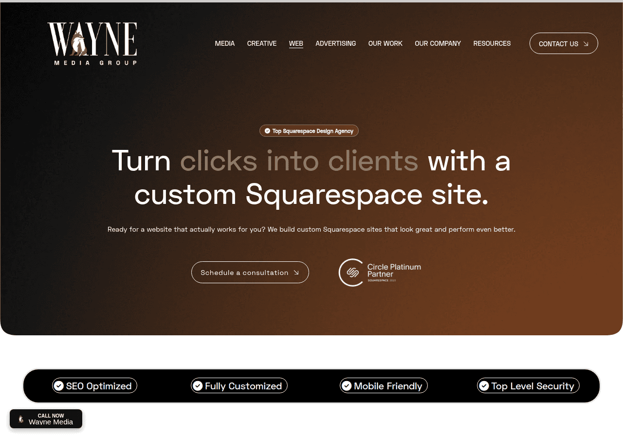 Screenshot of waynemedia.com