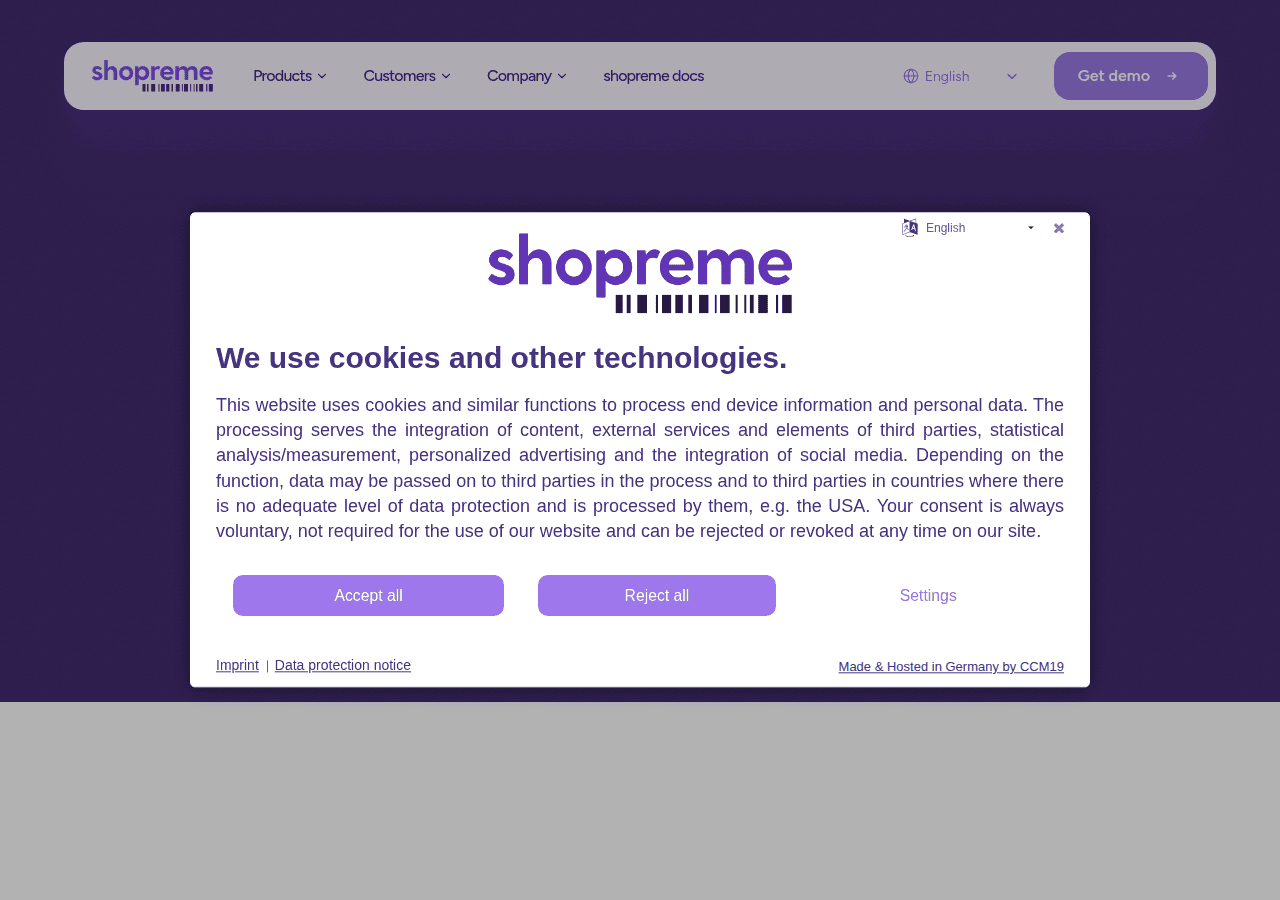 Screenshot of shopreme.com