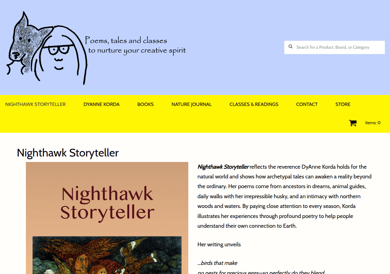Screenshot of dyannekorda.com