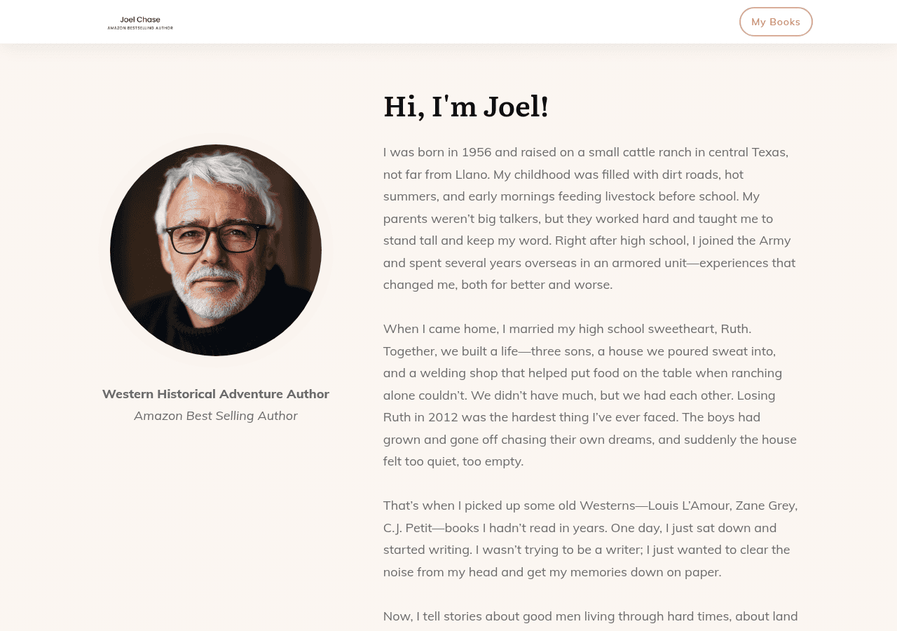 Screenshot of joelchase.com