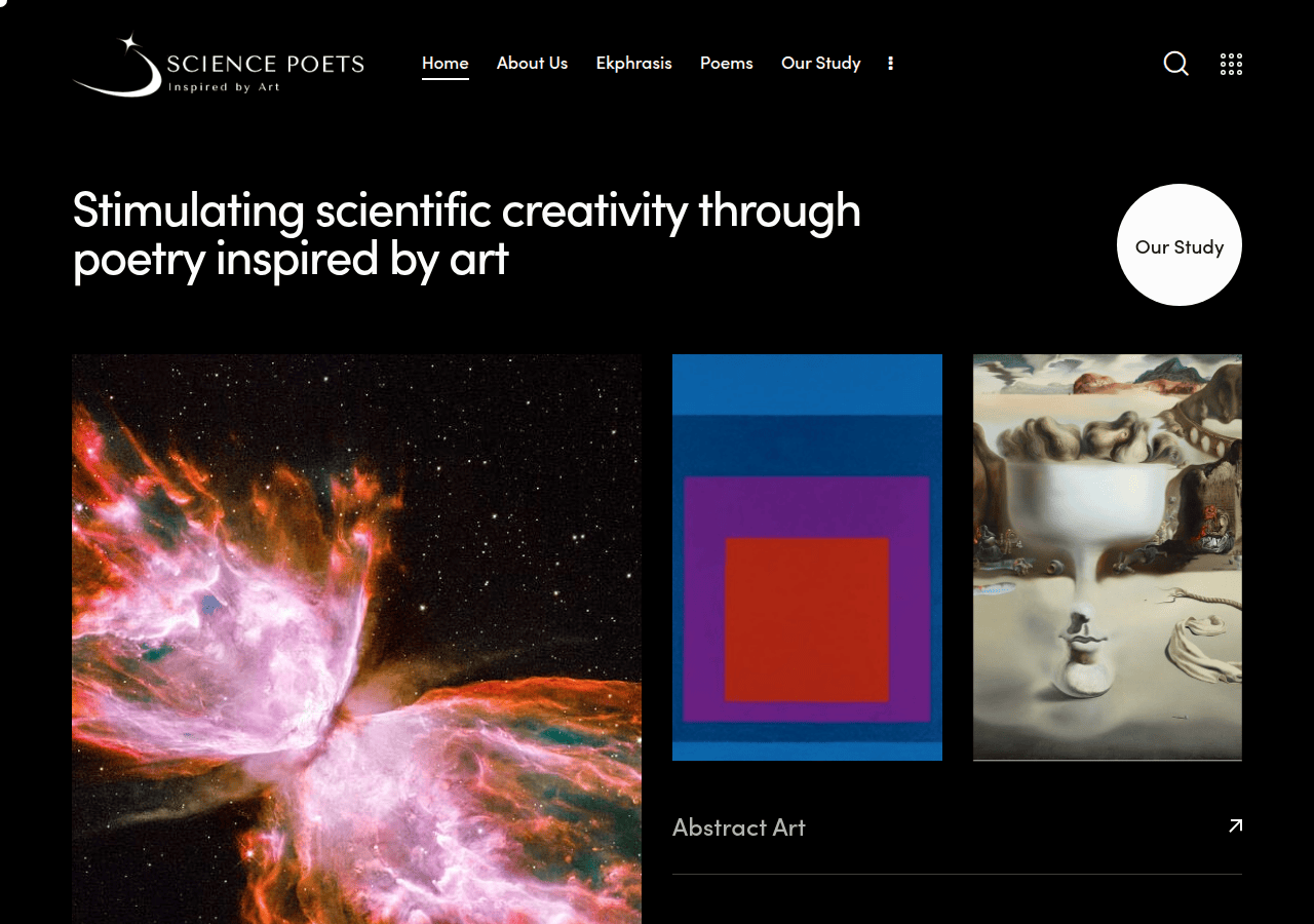 Screenshot of sciencepoets.com