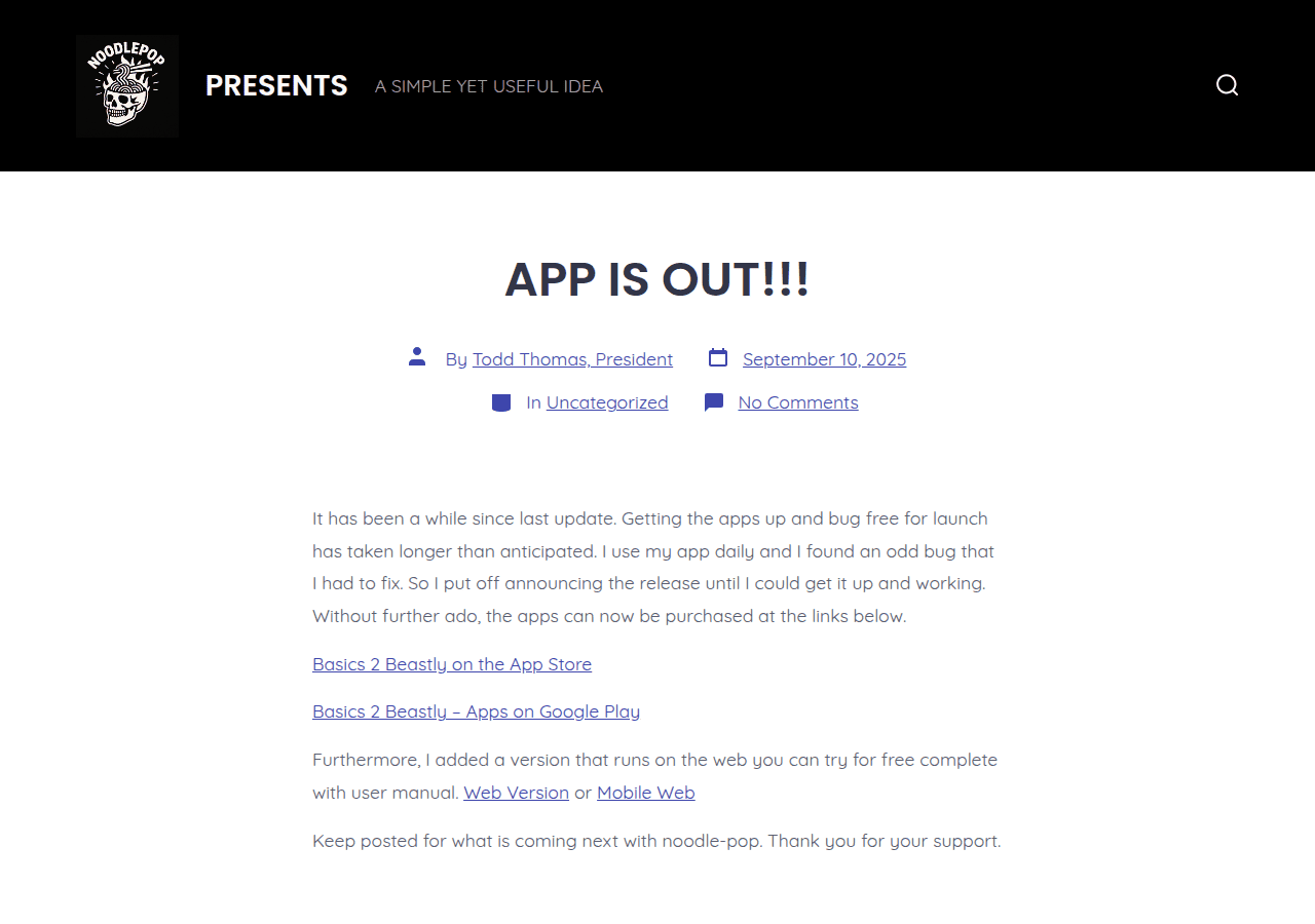 Screenshot of noodle-pop.com