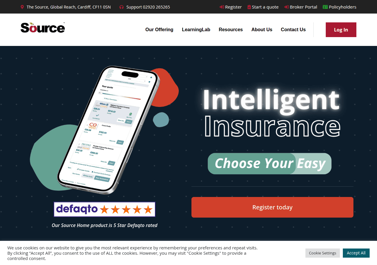 Screenshot of thesource.co.uk