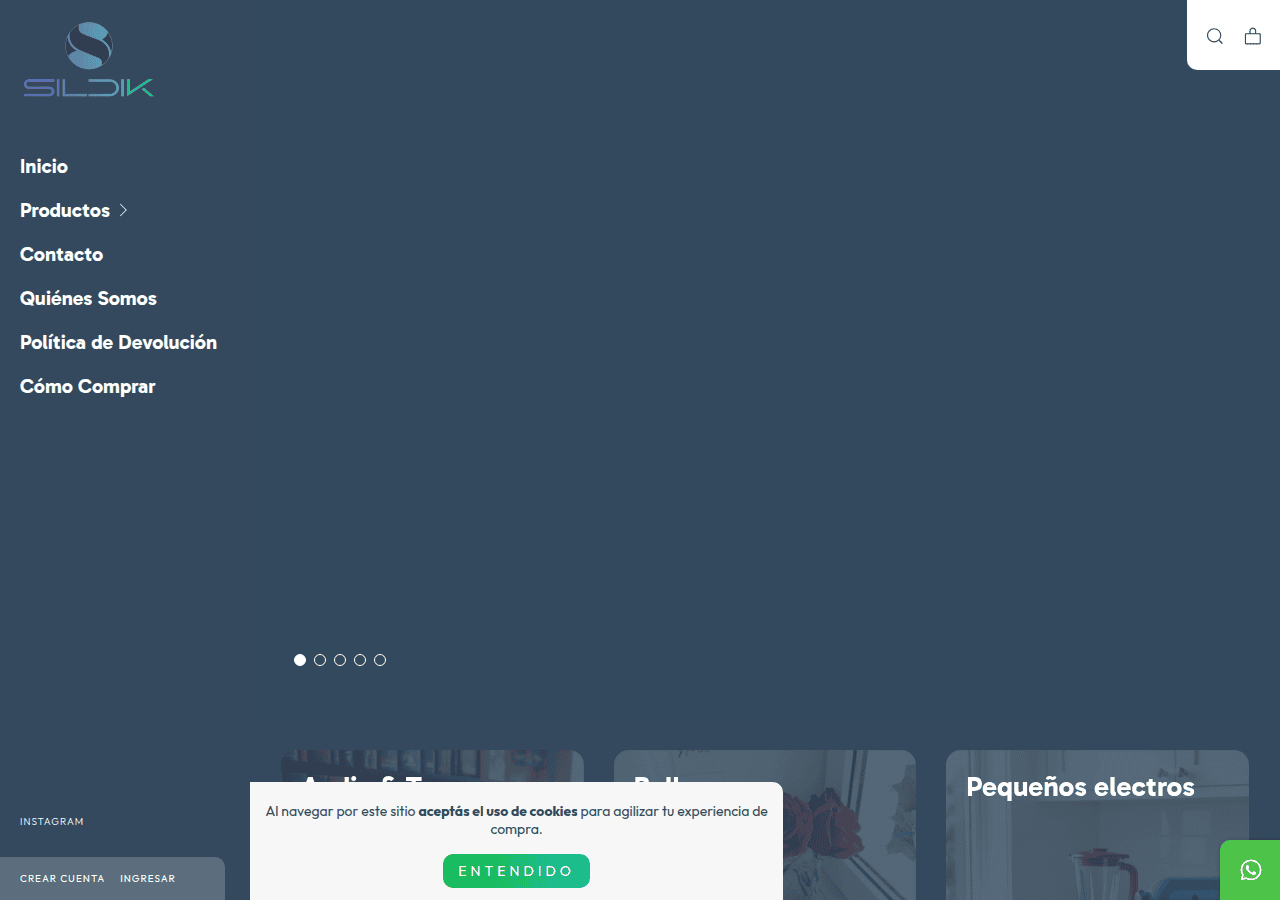 Screenshot of sildik.com.ar