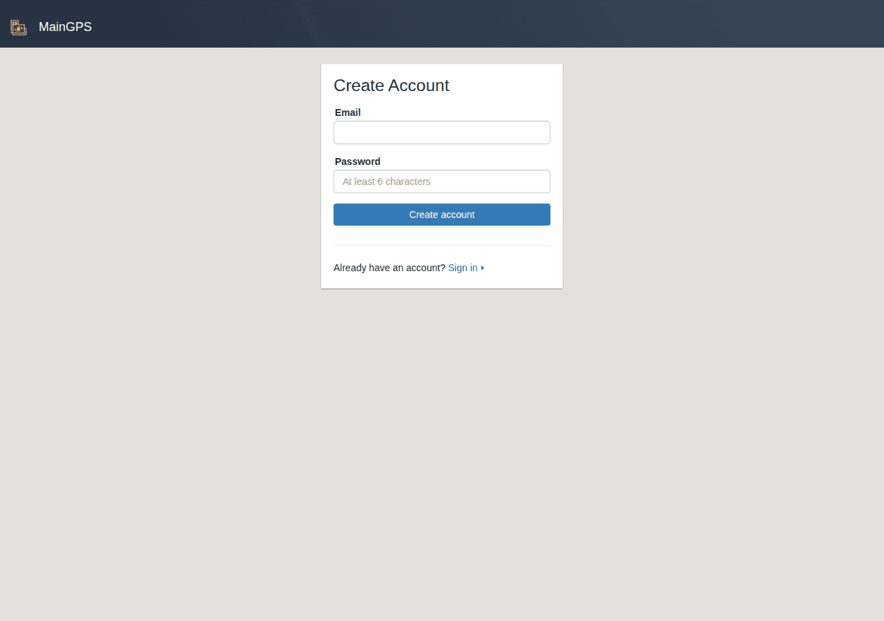 Screenshot of maingps.com