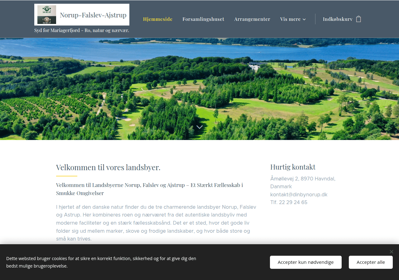 Screenshot of dinbynorup.dk