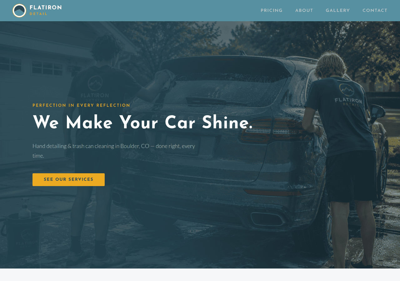 Screenshot of flatirondetail.com