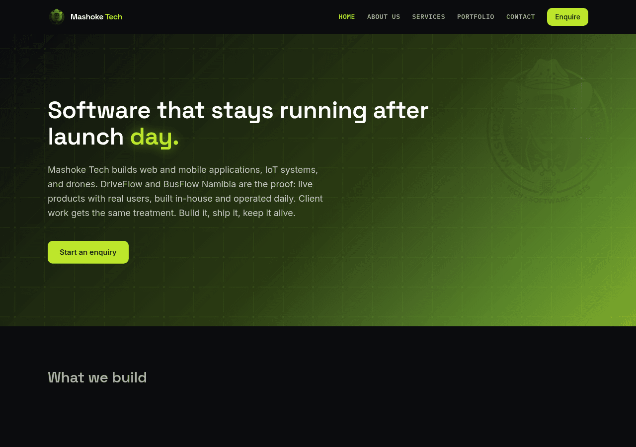 Screenshot of mashoke.com