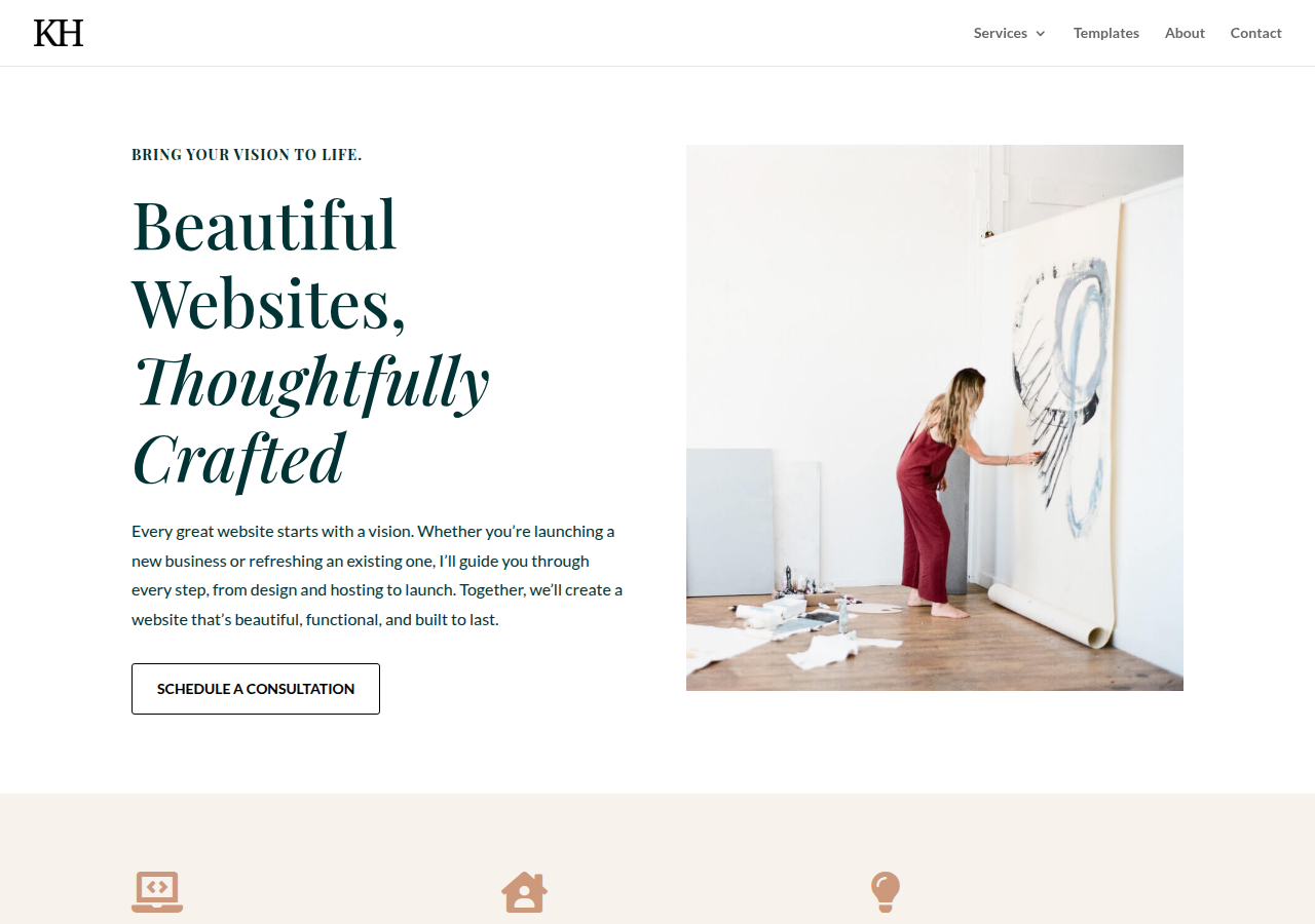 Screenshot of kymberhart.com