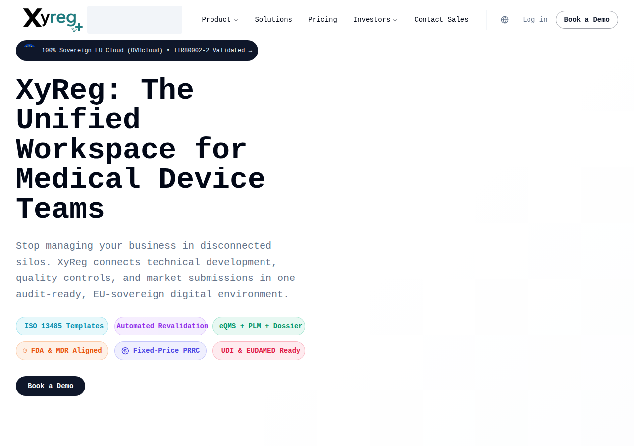 Screenshot of xyreg.com