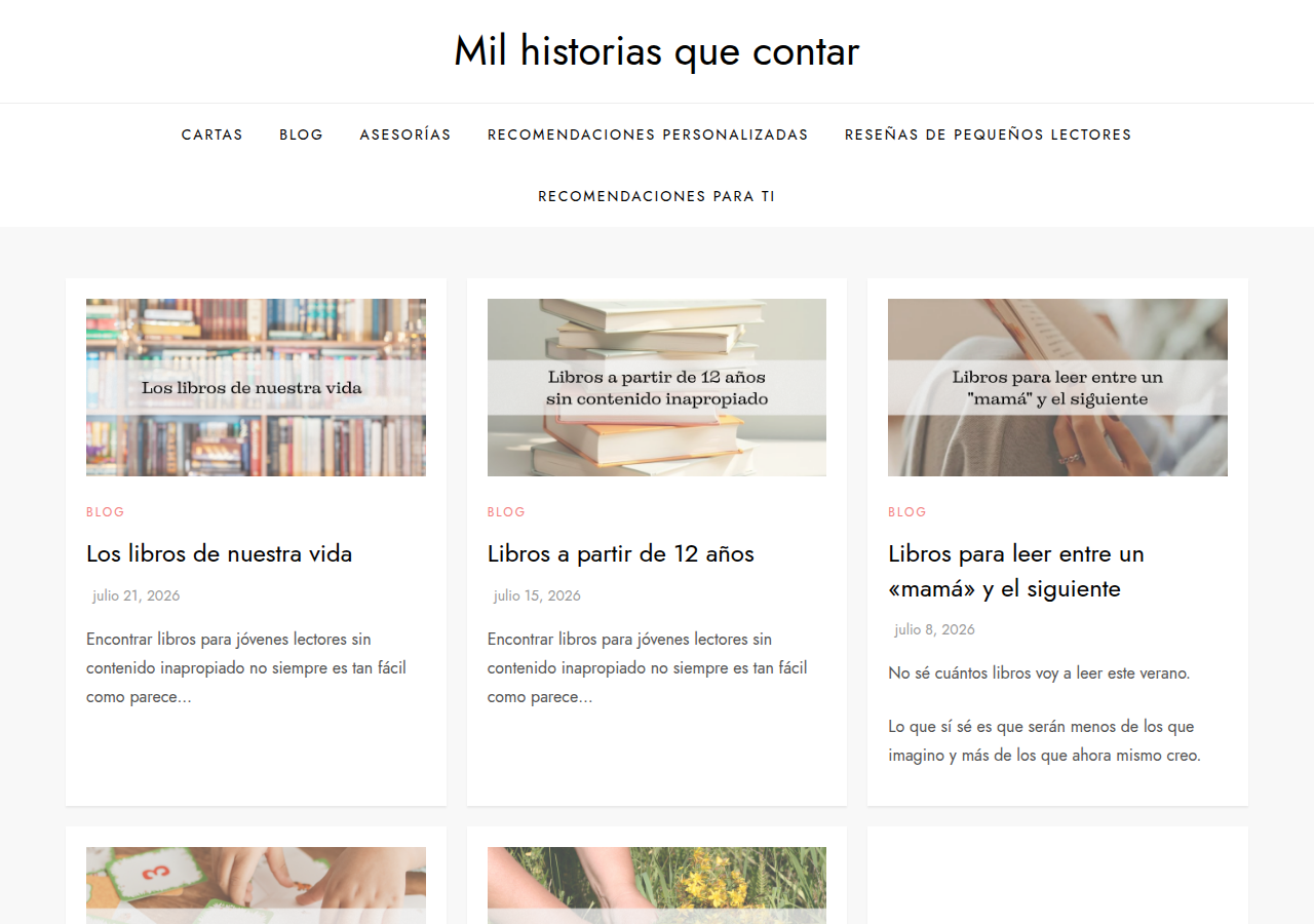 Screenshot of milhistoriasquecontar.es