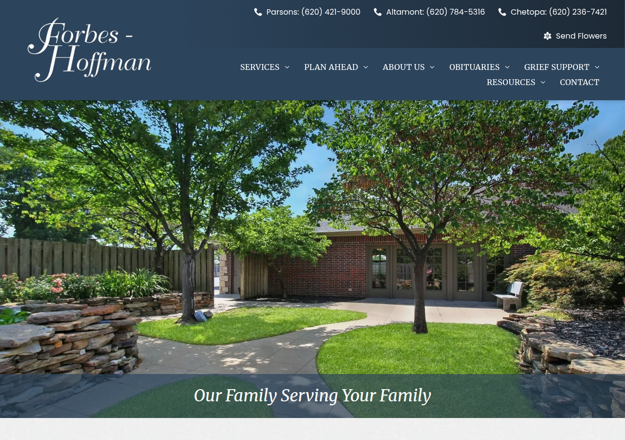 Screenshot of forbeshoffman.com