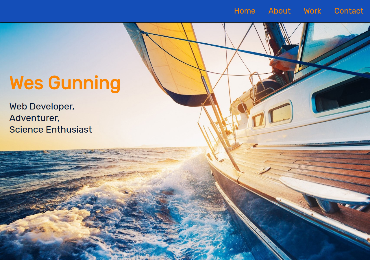 Screenshot of wesgunning.com
