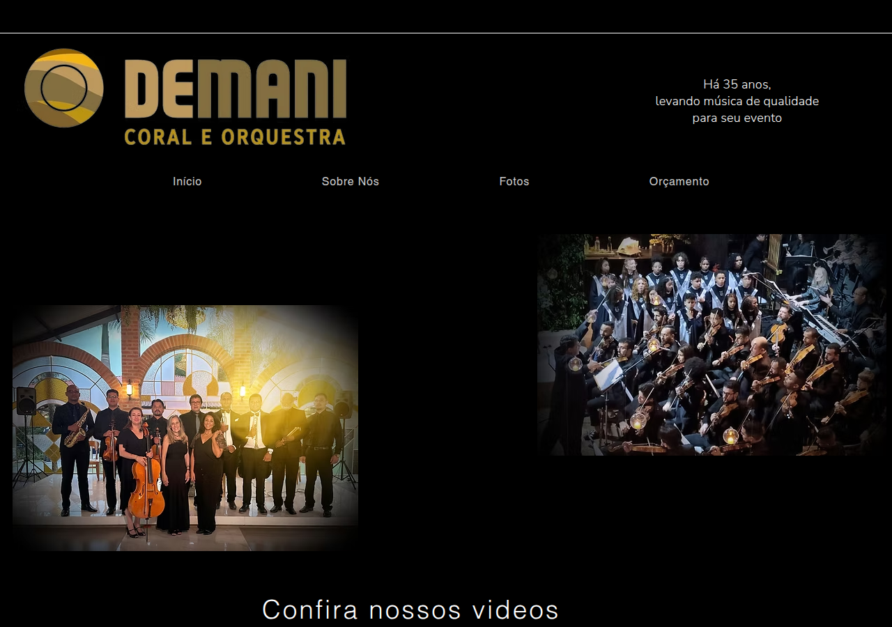Screenshot of demani.com.br