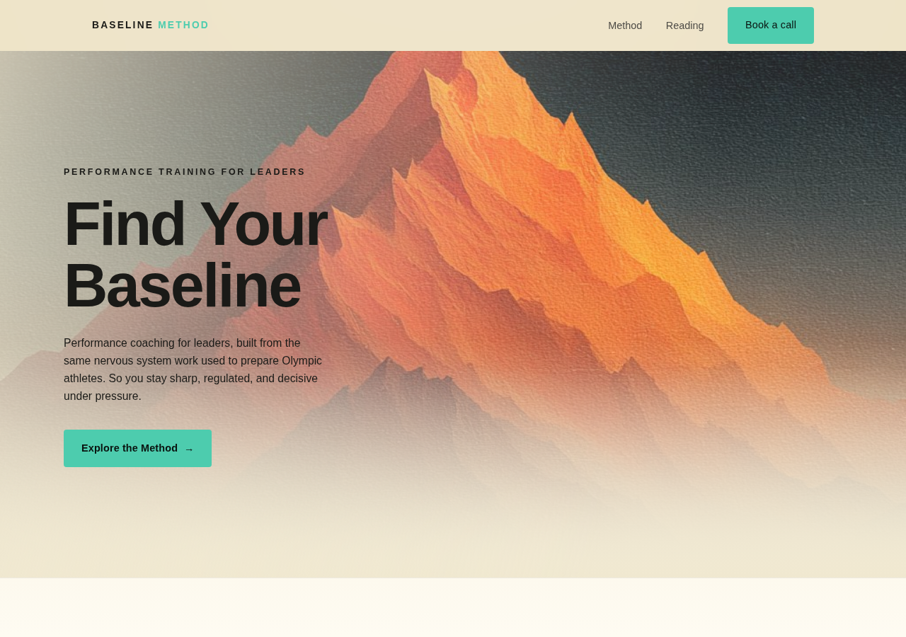 Screenshot of baselinemethod.com