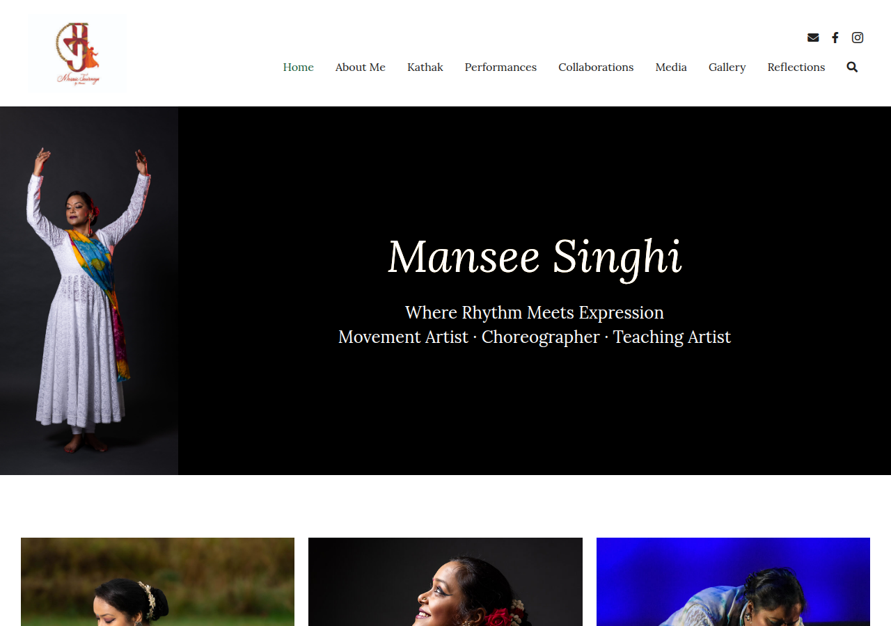 Screenshot of manseesinghi.com
