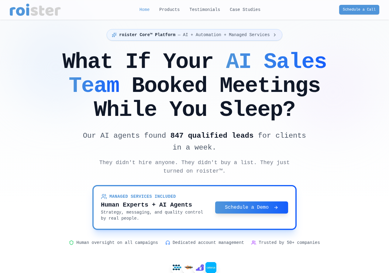 Screenshot of roister.ai