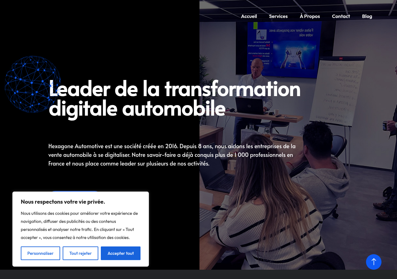 Screenshot of hexagone-automotive.fr