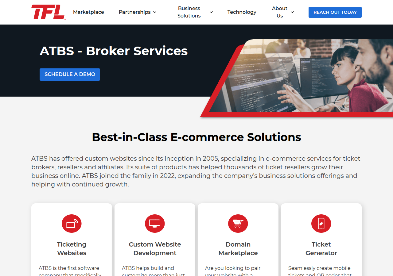 Screenshot of tflgroup.com