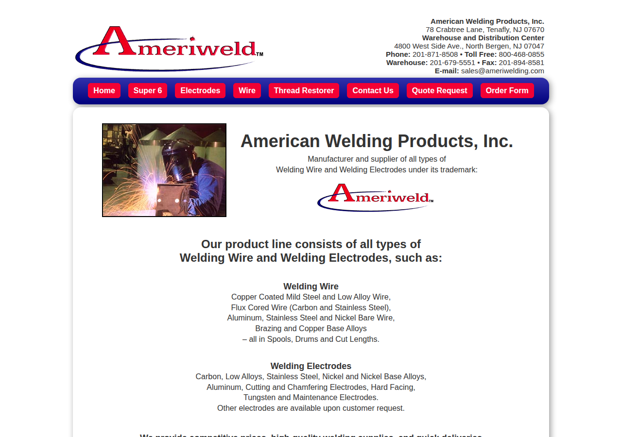 Screenshot of ameriwelding.com