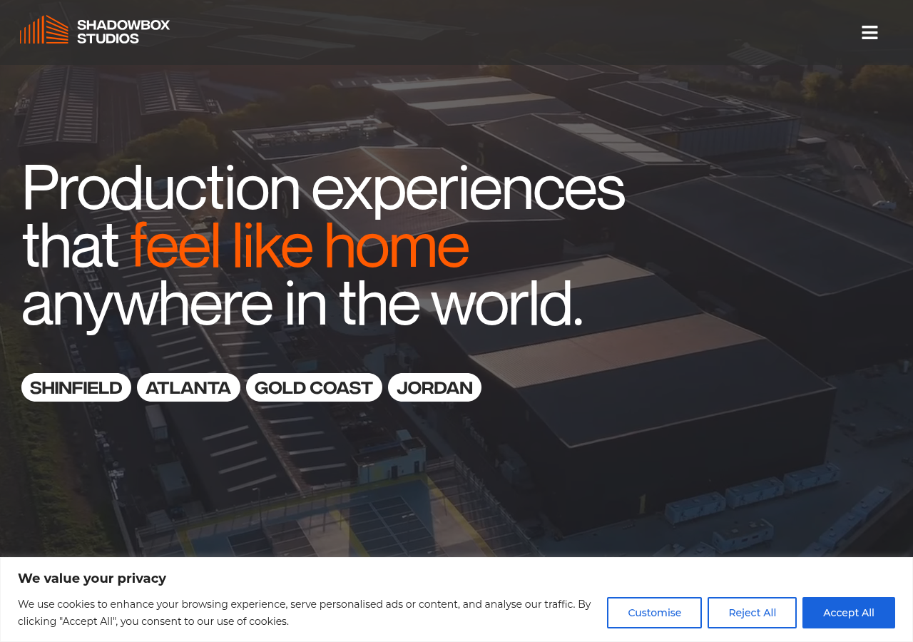 Screenshot of shadowboxstudios.com