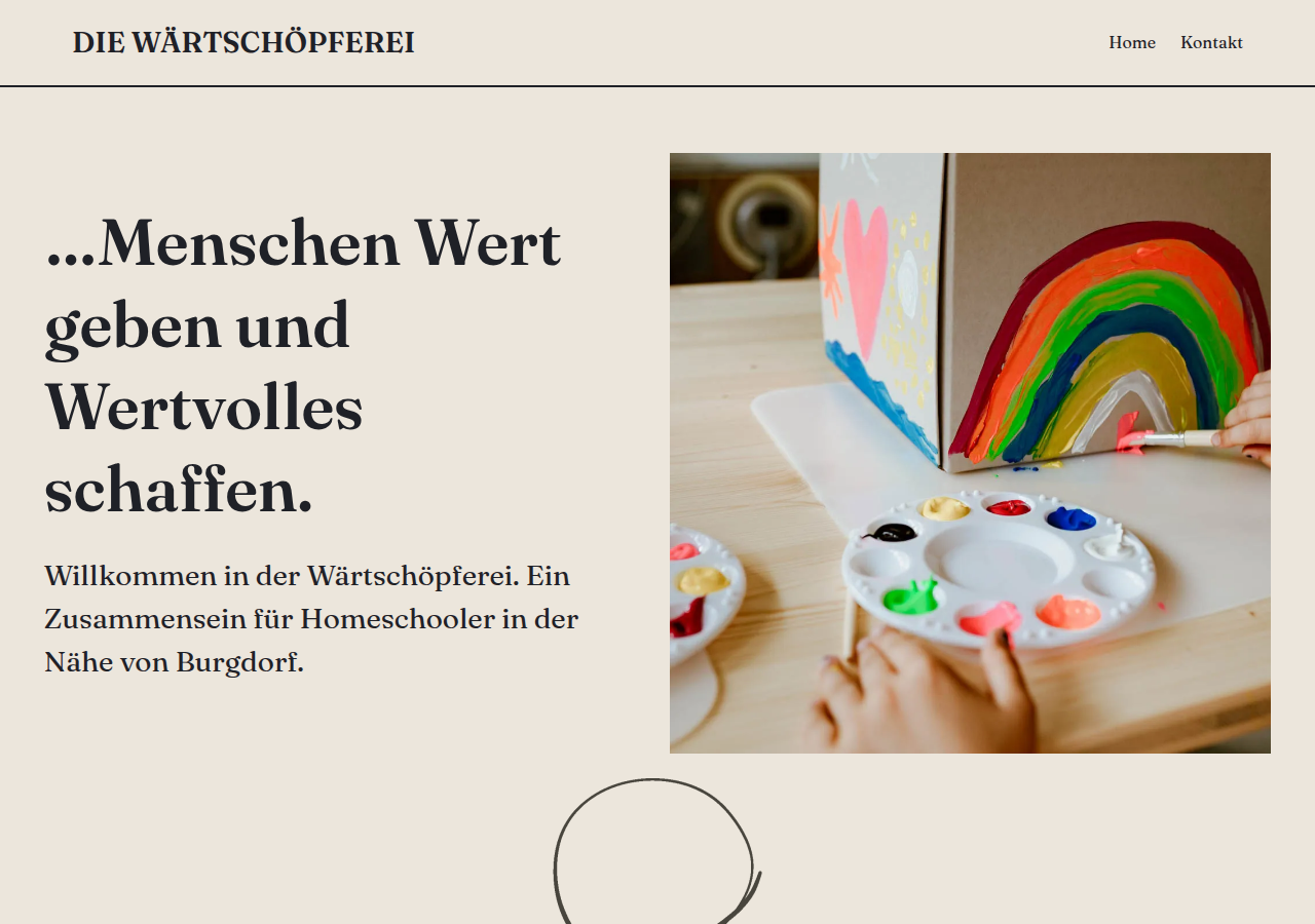 Screenshot of waertschoepferei.ch
