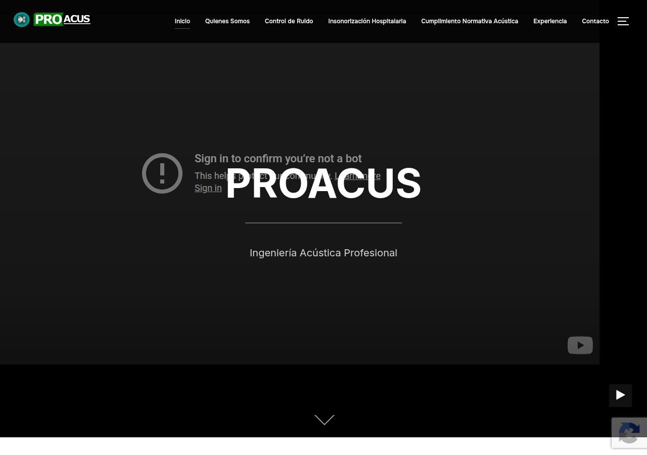 Screenshot of proacus.cl