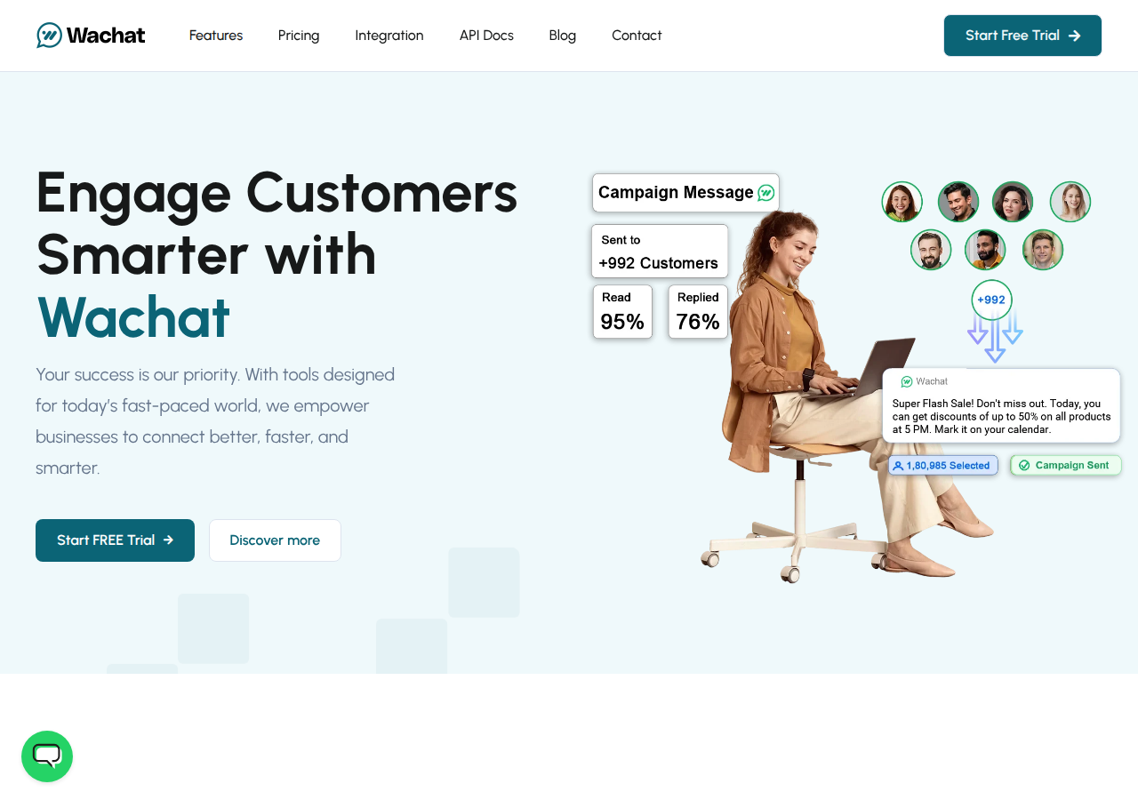 Screenshot of wachat.net