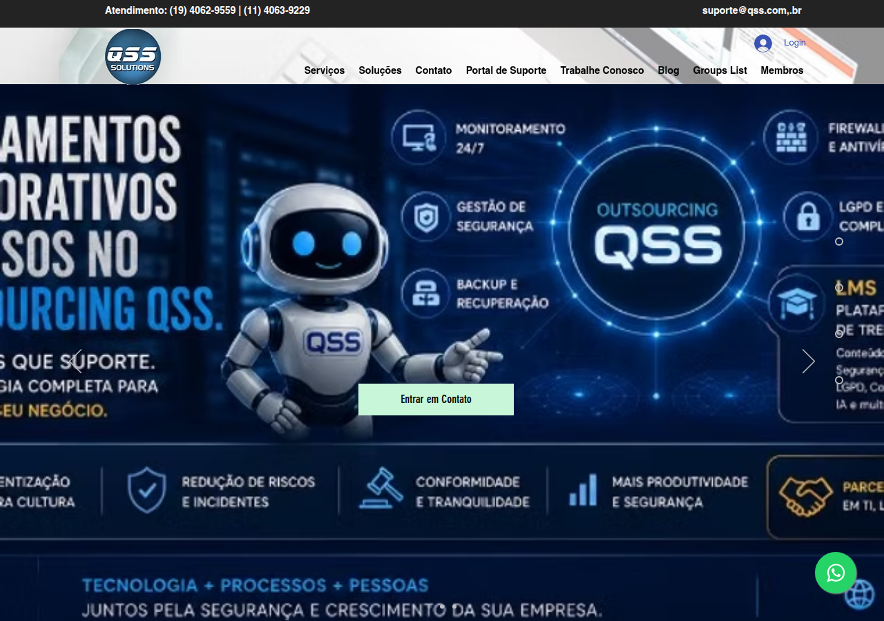 Screenshot of qss.com.br