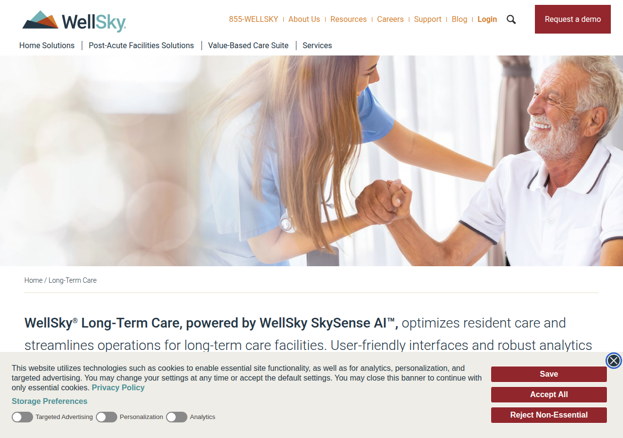 Screenshot of wellsky.com