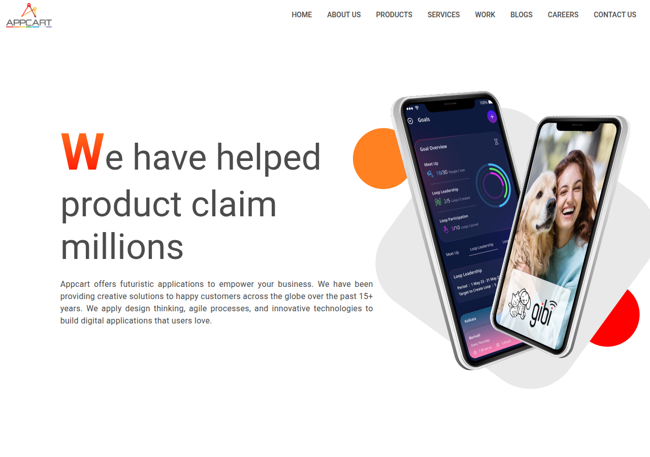 Screenshot of appcartsystems.com