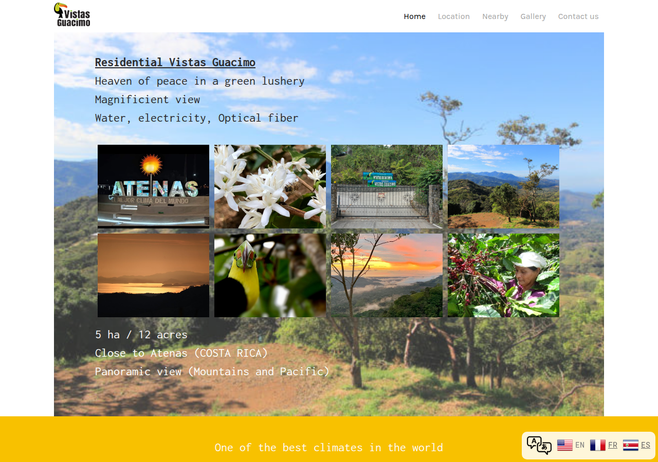 Screenshot of vistasguacimo.com