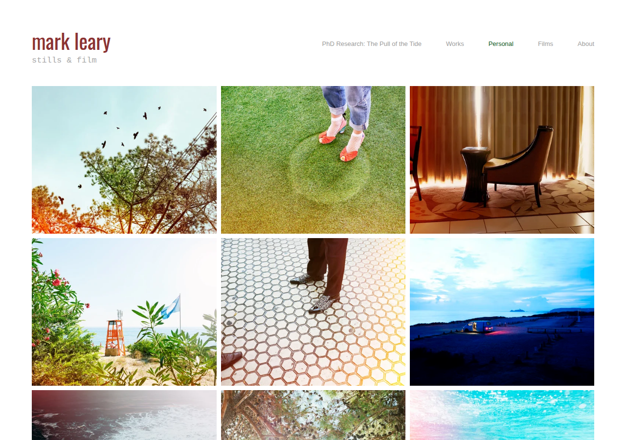 Screenshot of mark-leary.com
