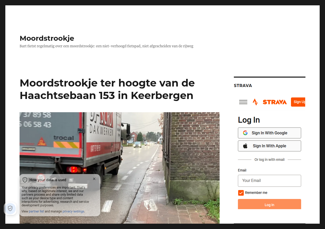 Screenshot of moordstrookje.be
