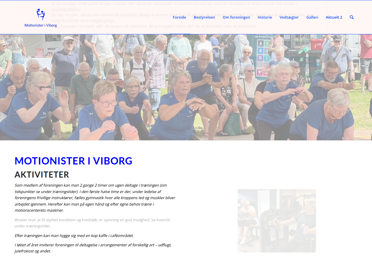 Screenshot of motionisteriviborg.dk