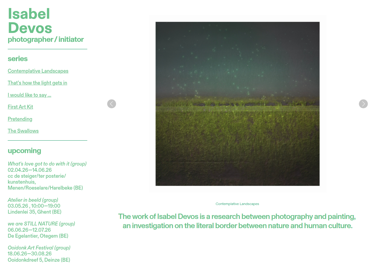 Screenshot of isabeldevos.be