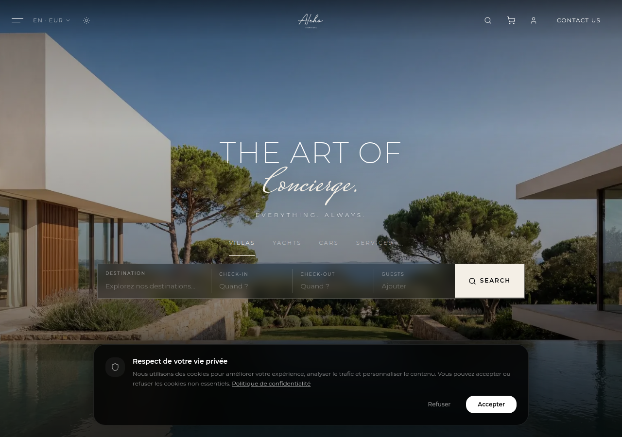 Screenshot of alehosignature.com