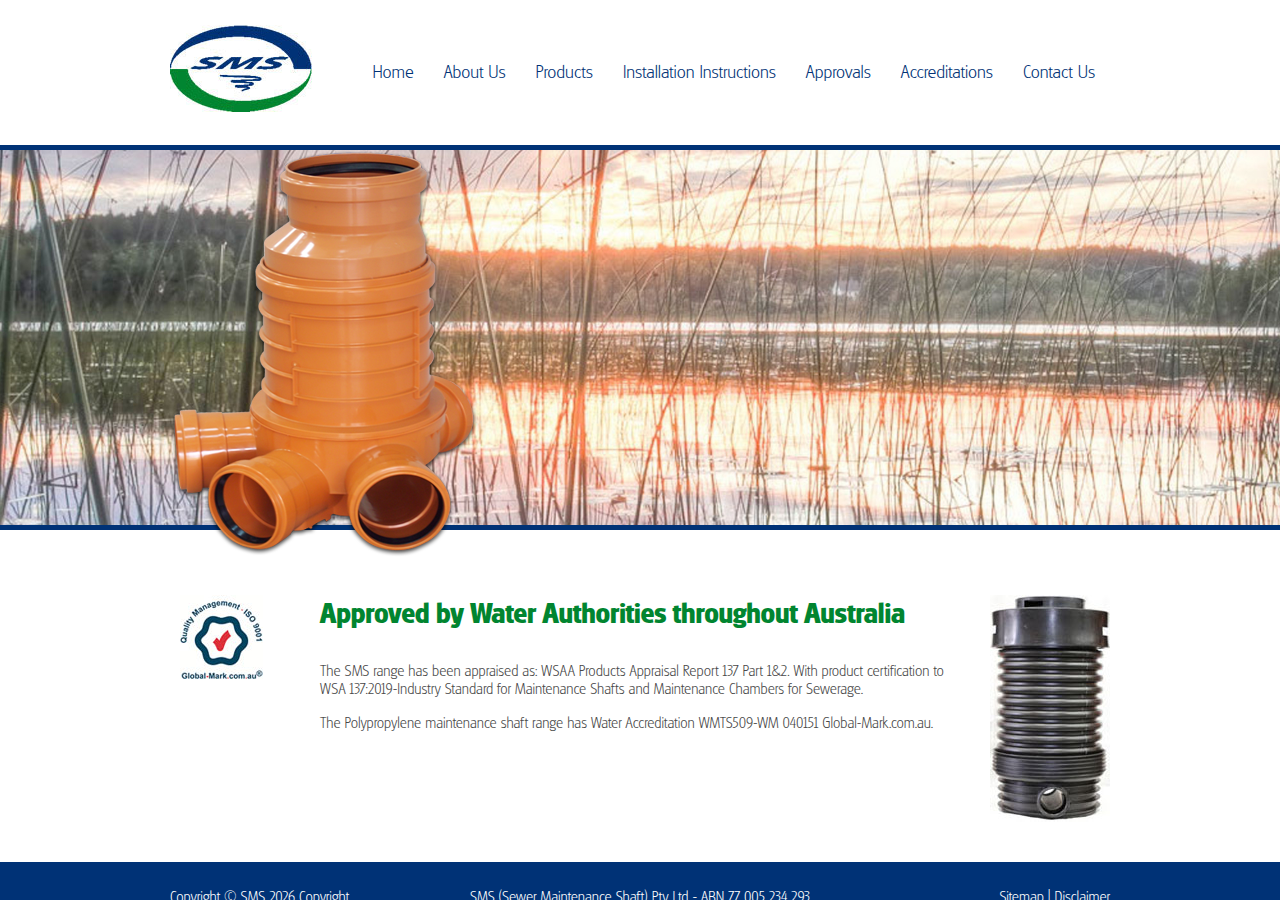 Screenshot of sewerms.com.au